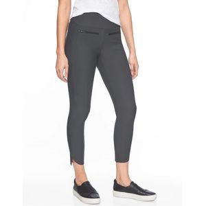 Athleta Stellar Crop Pants Leggings in Gray UPF 50+ Size XS